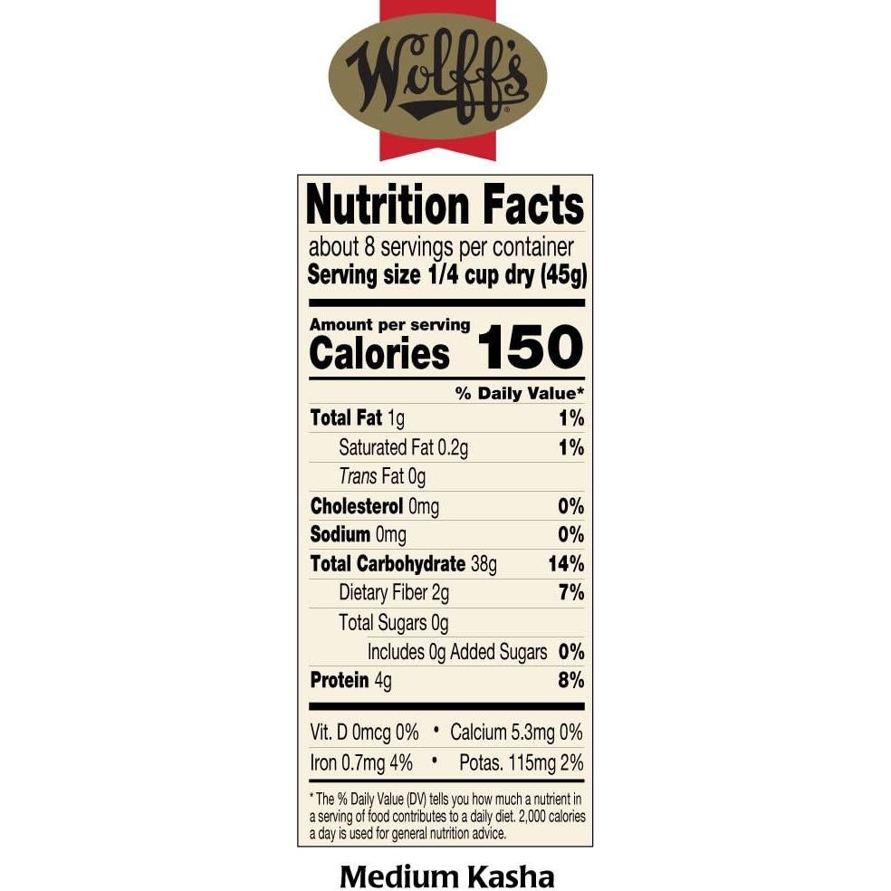 Kasha de Wolff 100% Trigo Sarraceno Tostado 2204g