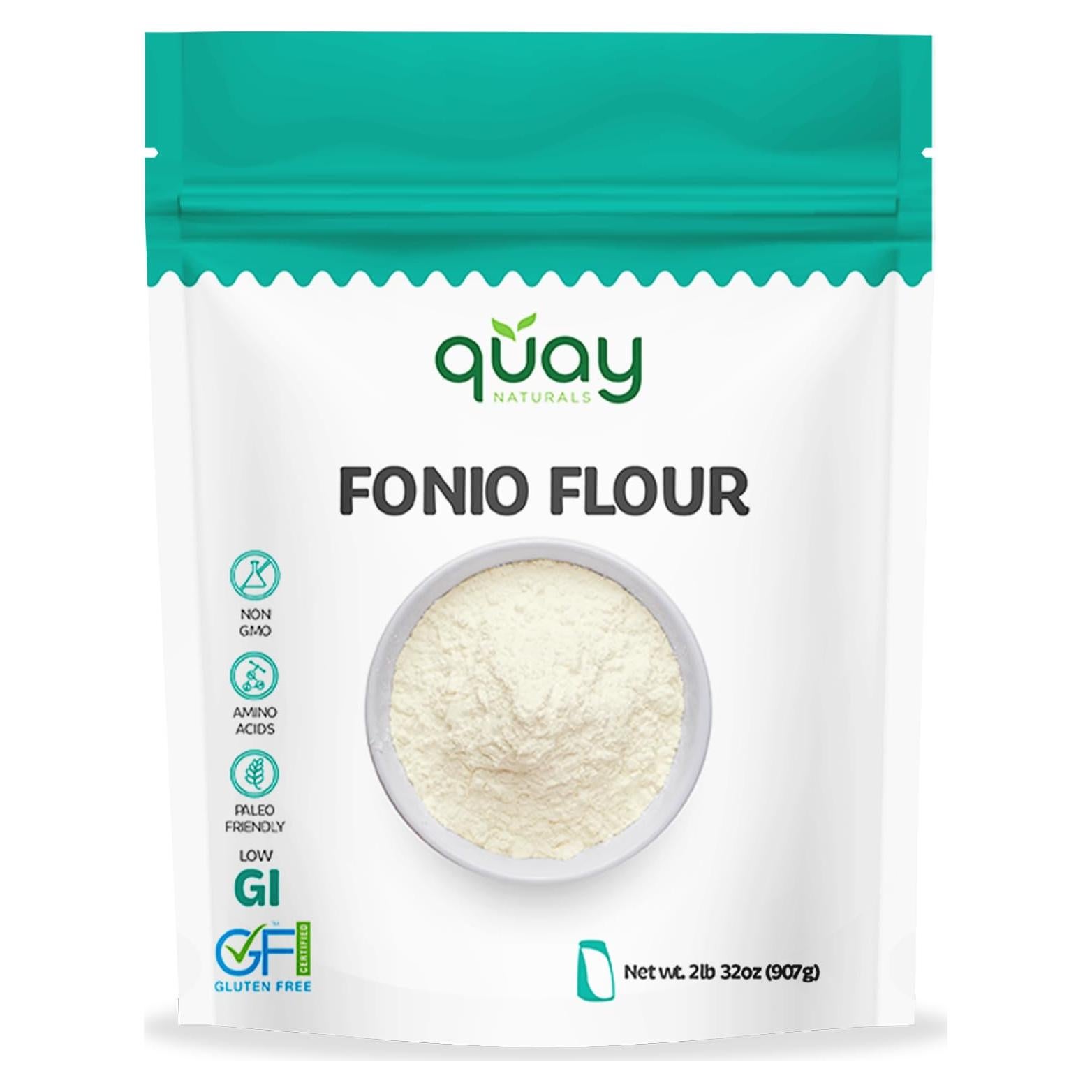 Harina de Fonio Quay Naturals 907g Sin Gluten No Transgénico