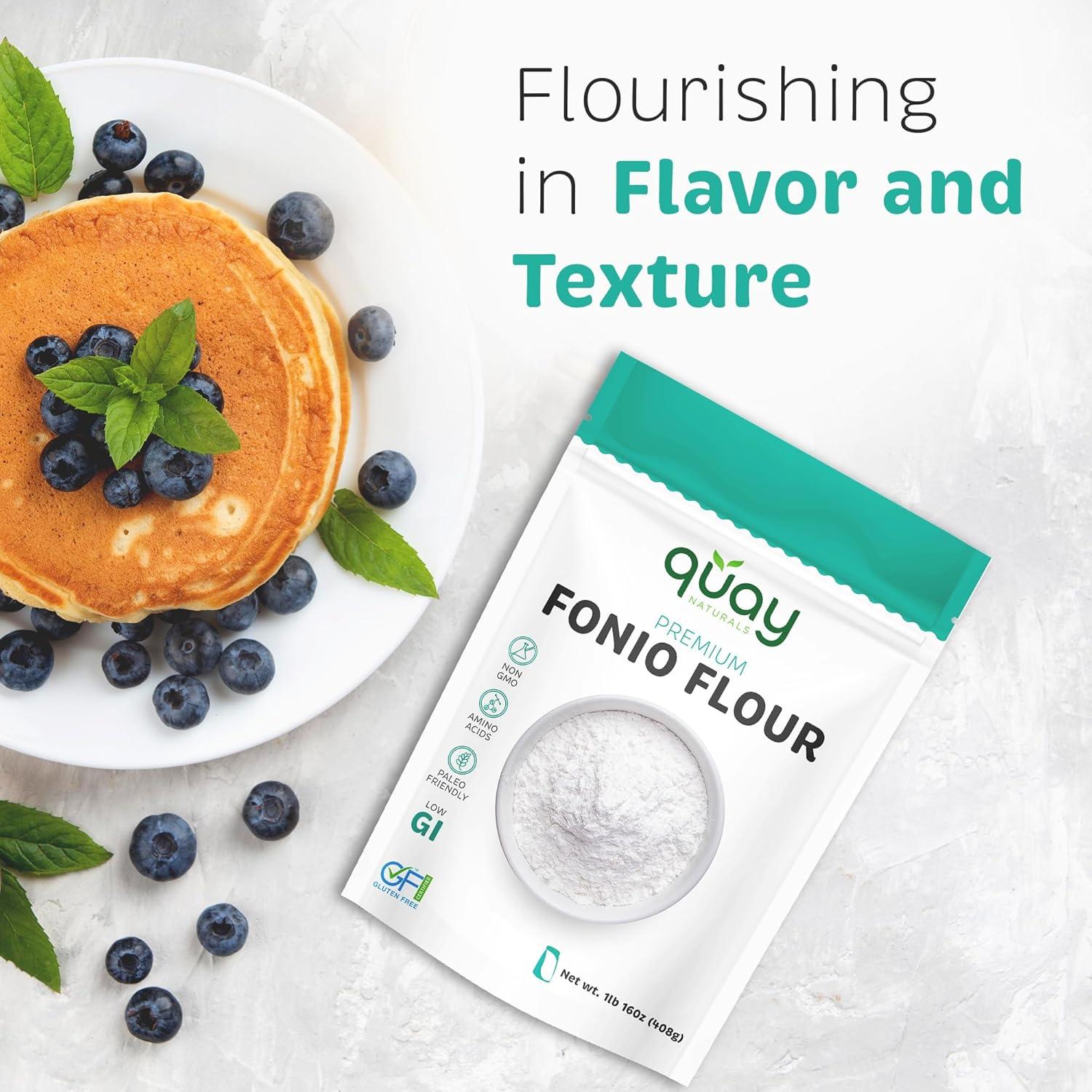 Harina de Fonio Quay Naturals 907g Sin Gluten No Transgénico