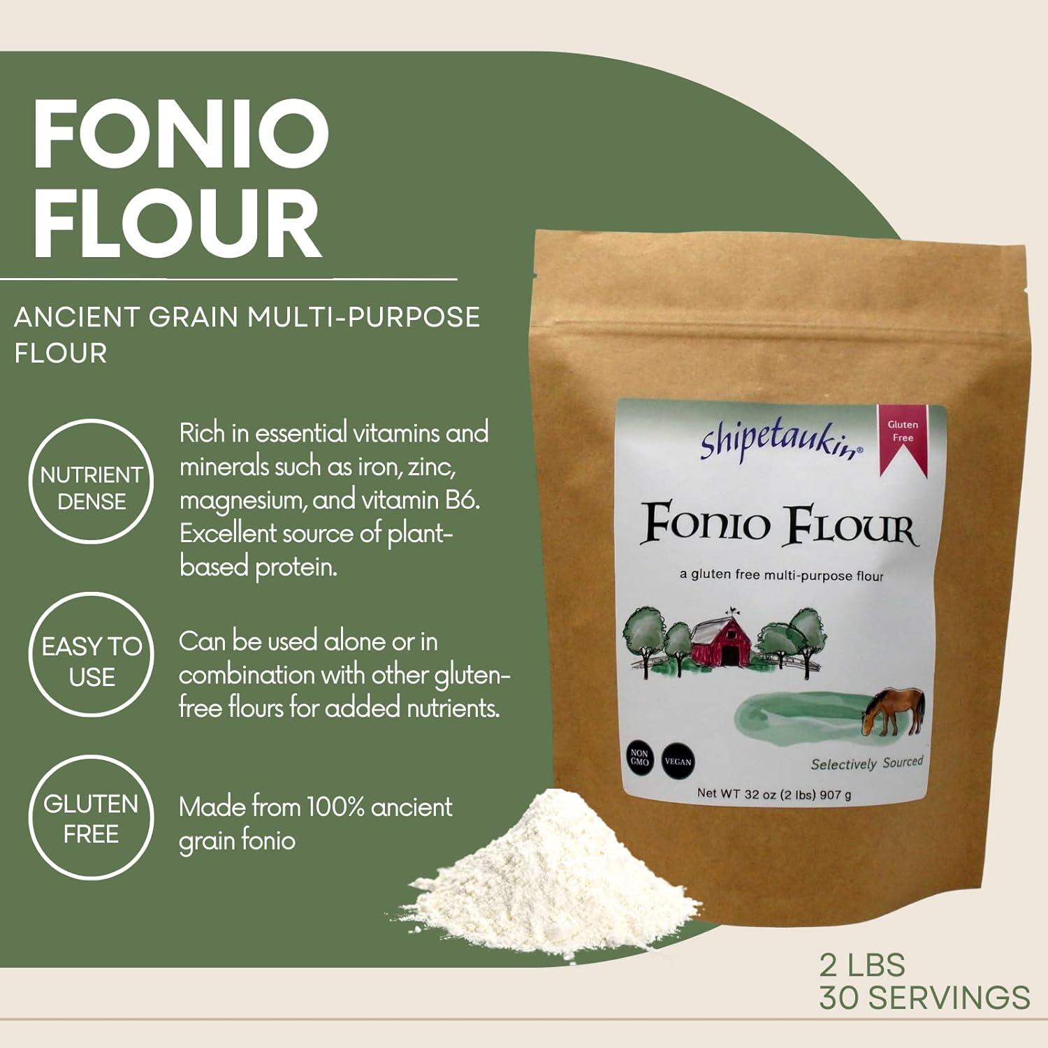 Harina de Fonio Shipetaukin 0.91 kg - Sin Gluten y No OGM