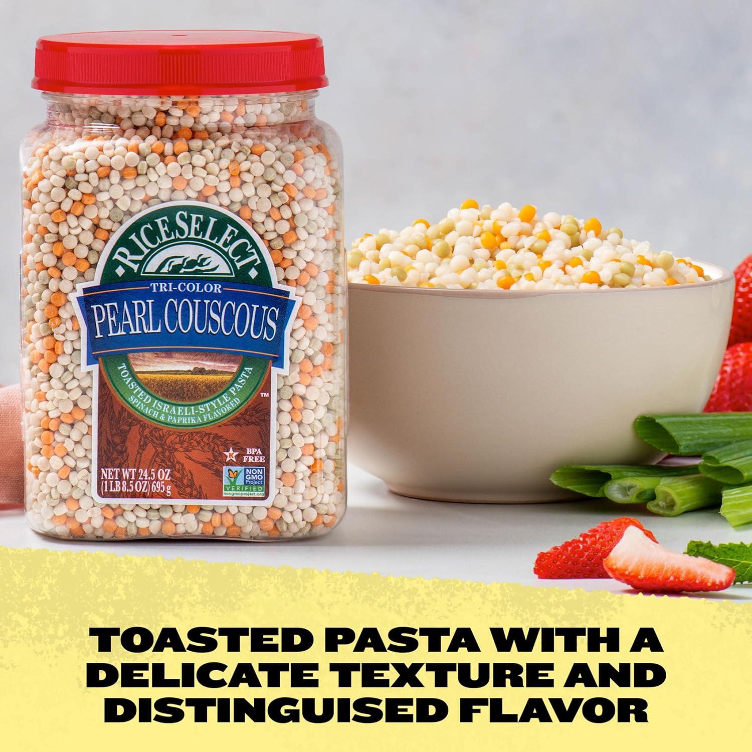 Cuscús Perlado Tri-Color RiceSelect 693.5g - Pasta Israelí