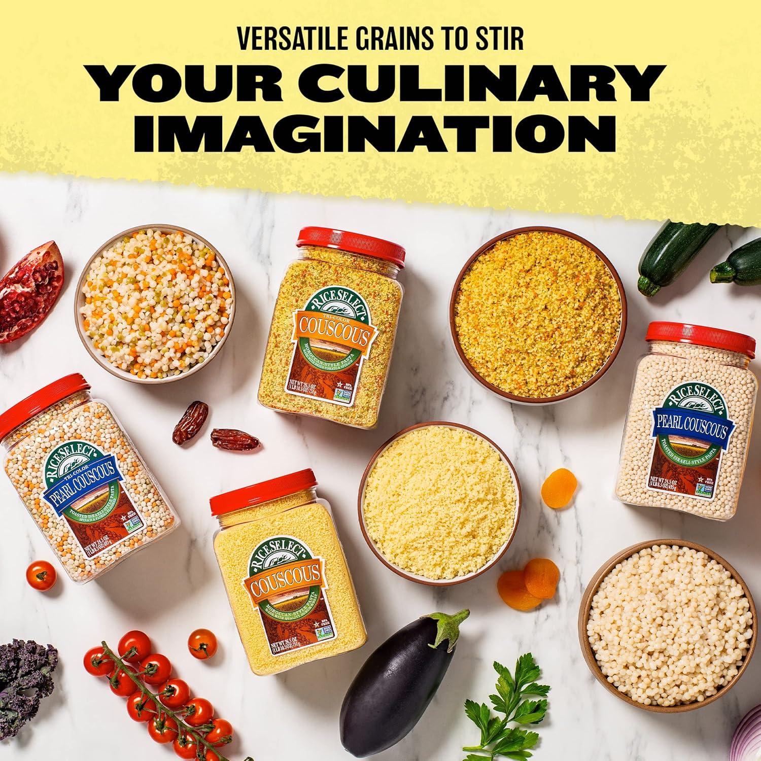 Cuscús Perlado Tri-Color RiceSelect 693.5g - Pasta Israelí