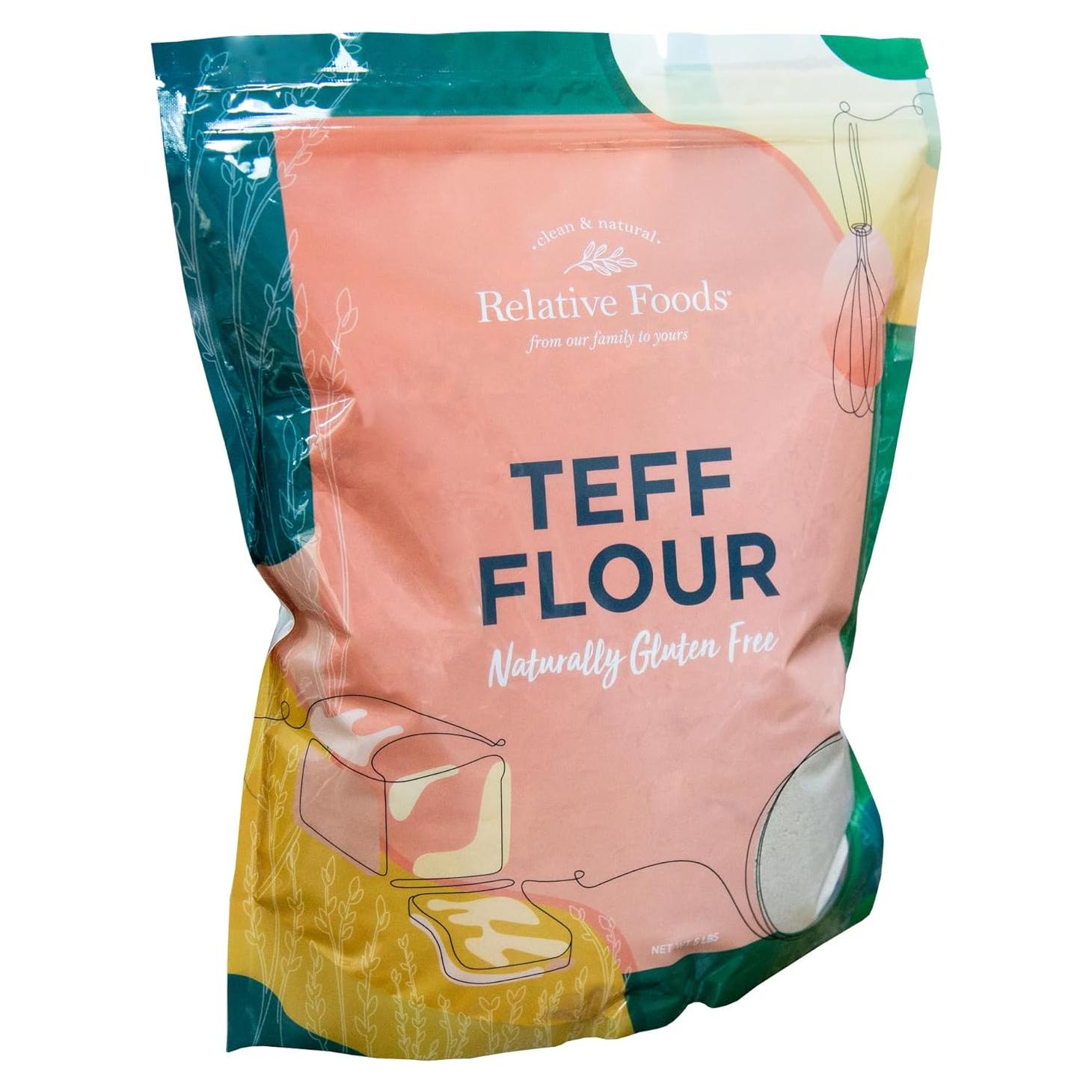 Harina de Teff Marrón Marfil Relative Foods 2.27 kg Sin Gluten