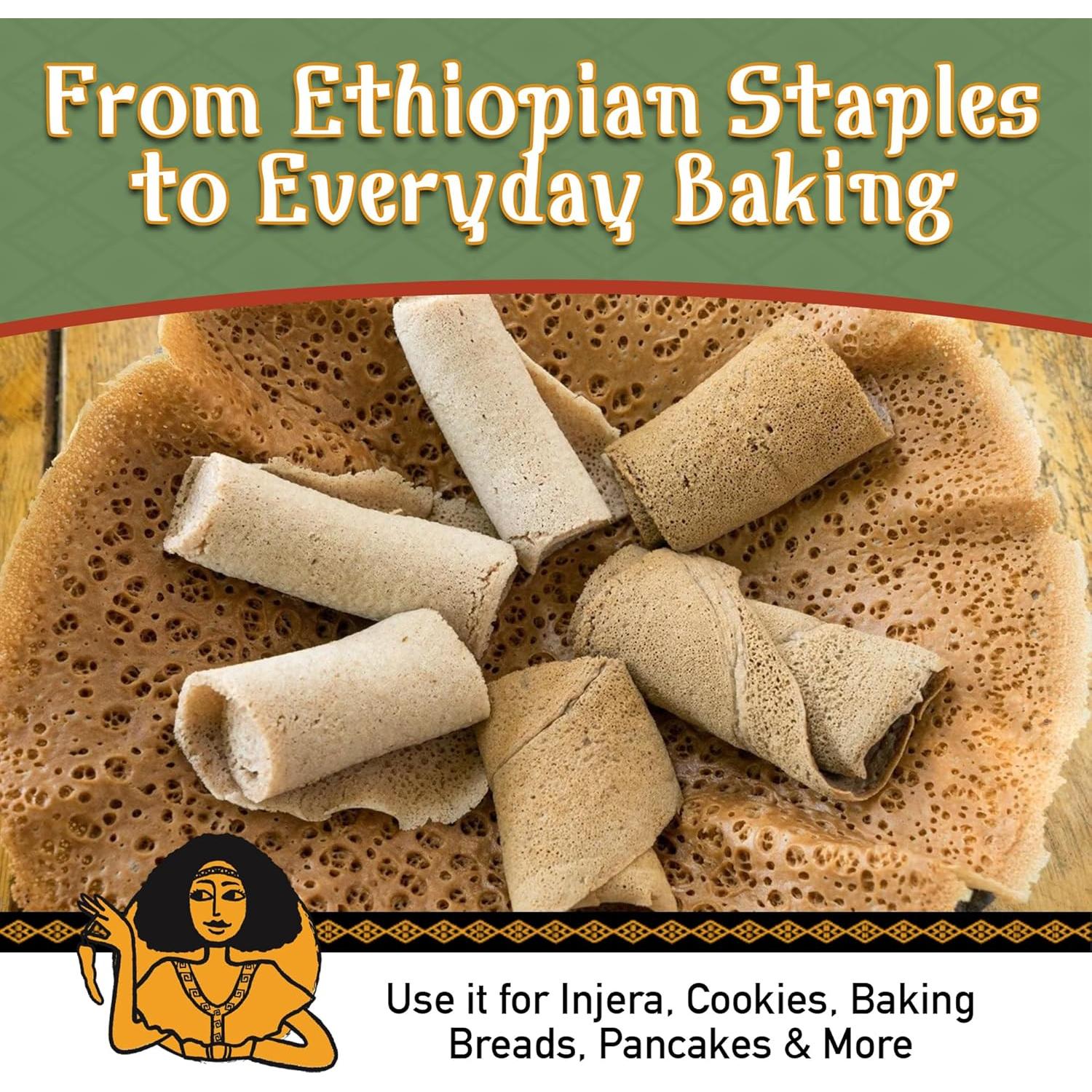 Harina de Teff Sin Gluten Brundo 453.6 g Orgánica Etiopía