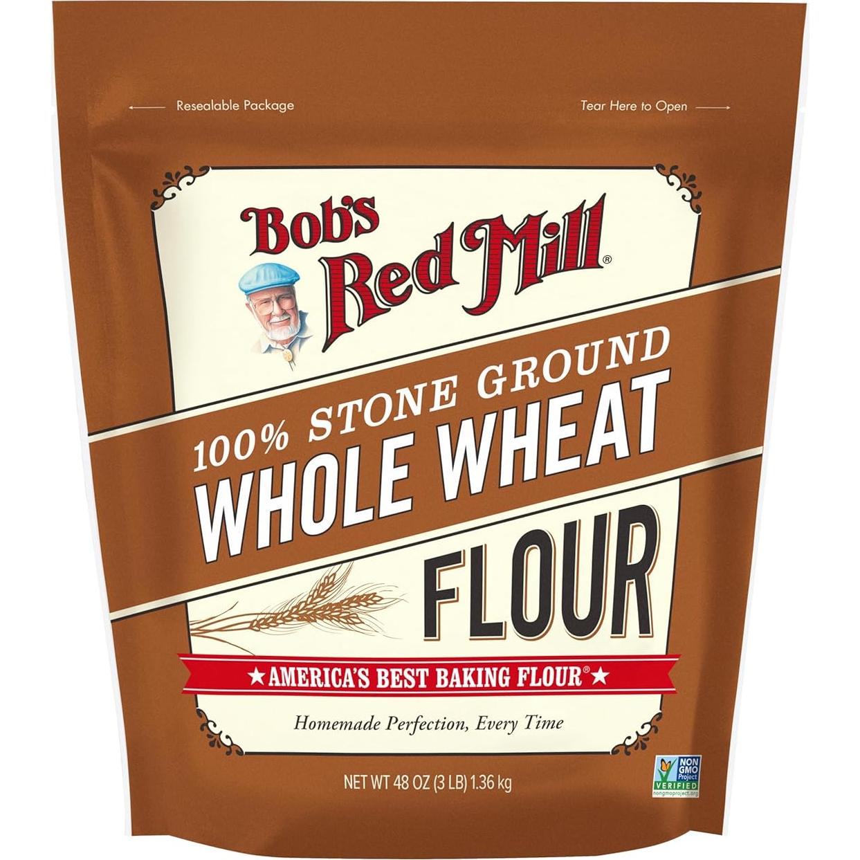 Harina de Trigo Integral Bob's Red Mill 1.36 kg Paquete de 4