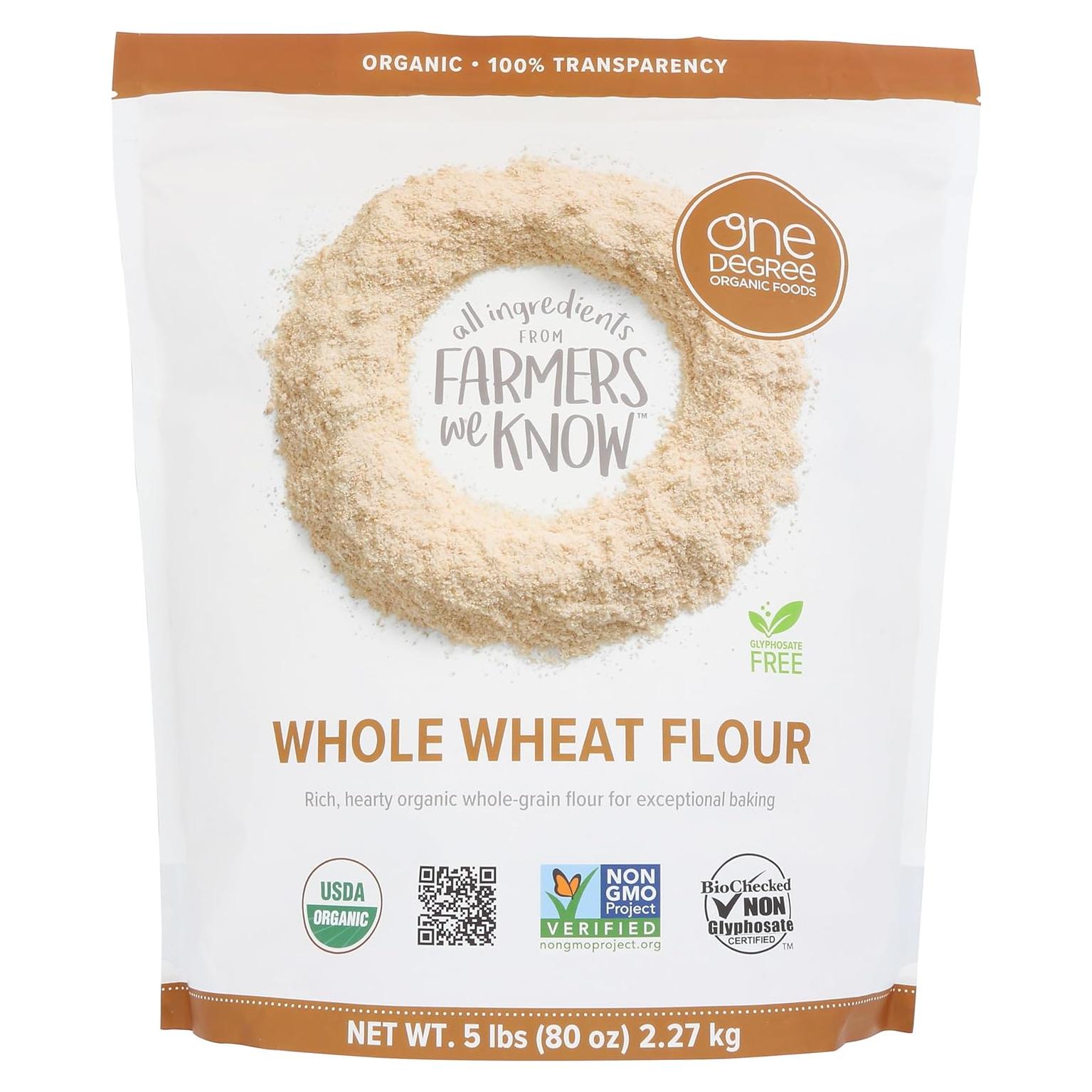 Harina Integral Orgánica One Degree 2267g