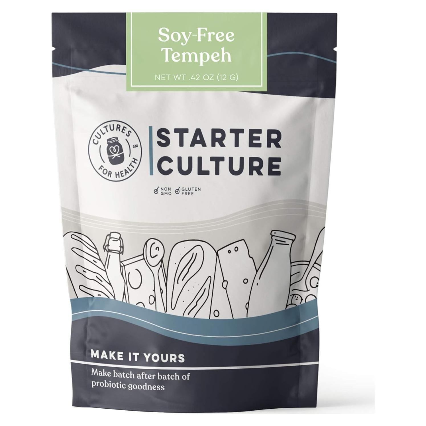 Cultivo de Tempeh Sin Soja Culturas Para Salud - 4 Paquetes