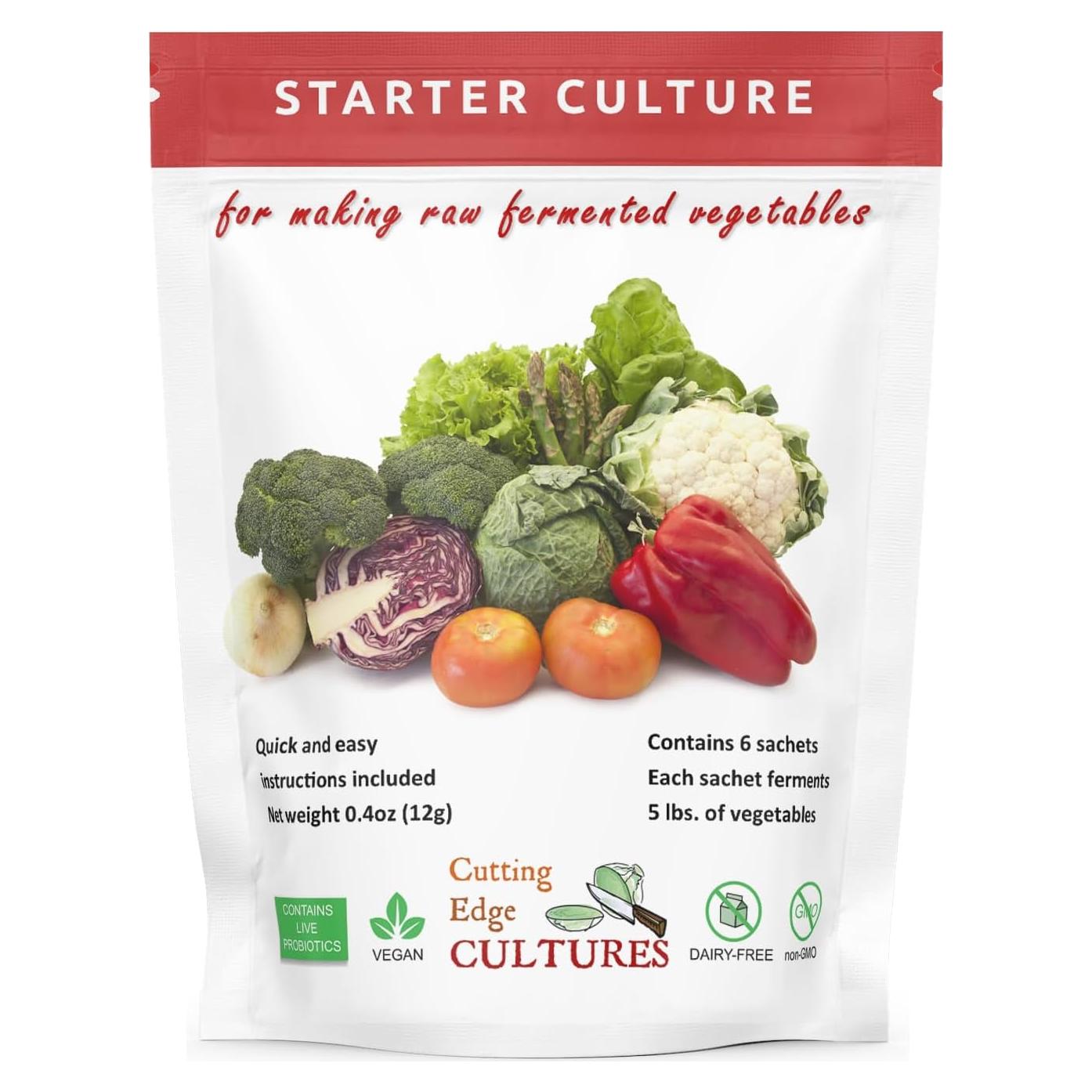 Cultura de Inicio de Verduras Cutting Edge, 6 Paquetes 12g