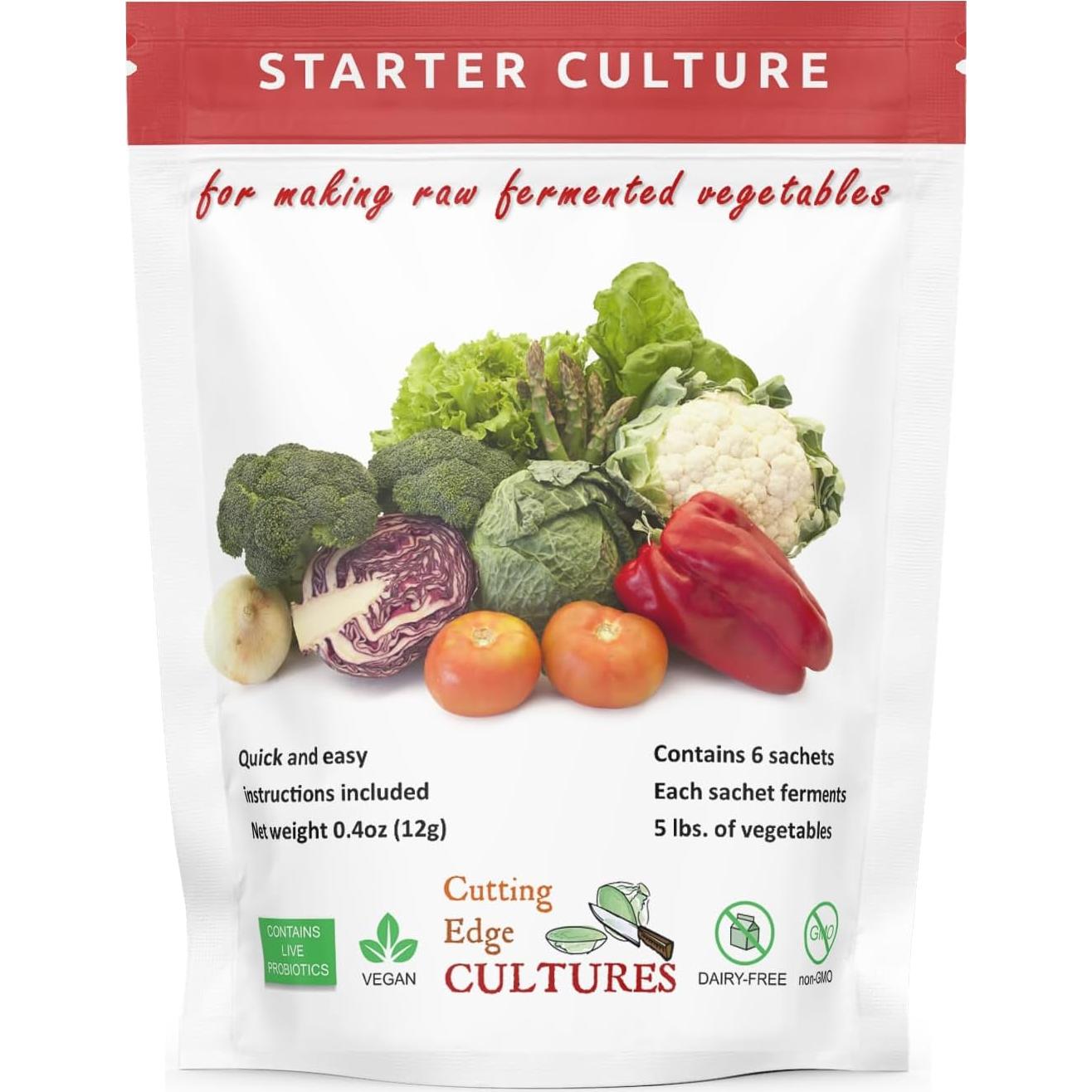 Cultura de Inicio de Verduras Cutting Edge, 6 Paquetes 12g