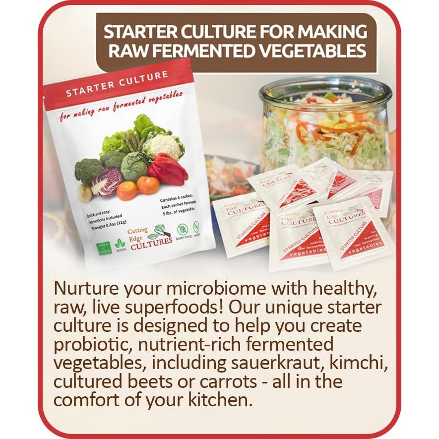 Cultura de Inicio de Verduras Cutting Edge, 6 Paquetes 12g