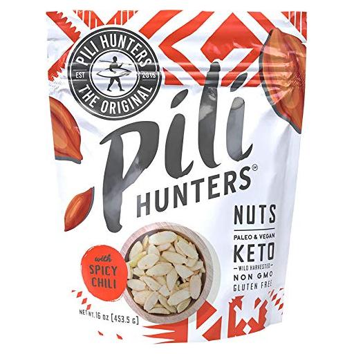 Nueces de Pili Germinadas Sabor Chile Picante 454g Pili Hunters