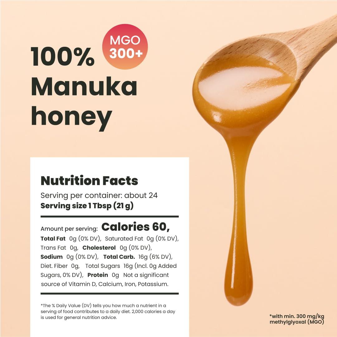 Miel Cruda Manuka Liberty Orchards MGO 300+ 500g Nueva Zelanda