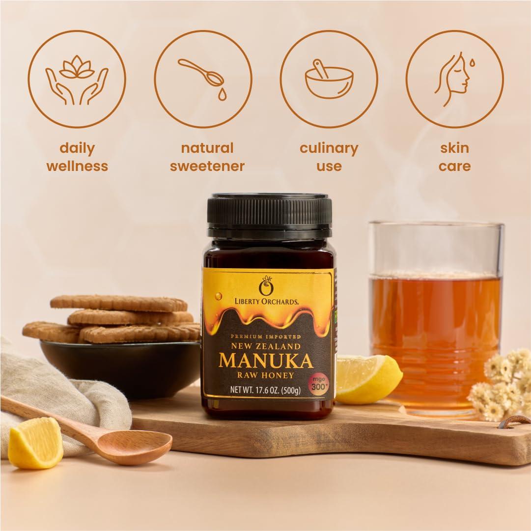 Miel Cruda Manuka Liberty Orchards MGO 300+ 500g Nueva Zelanda