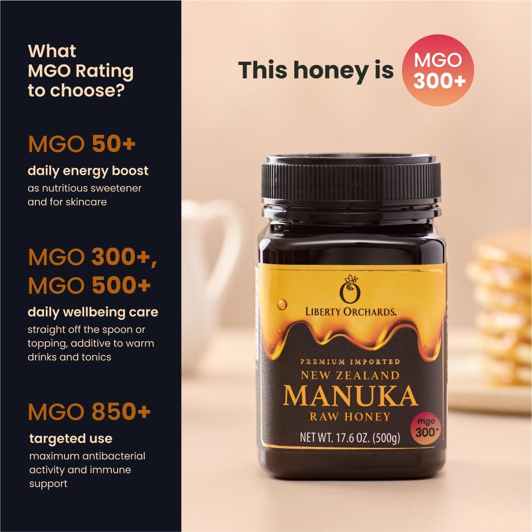 Miel Cruda Manuka Liberty Orchards MGO 300+ 500g Nueva Zelanda