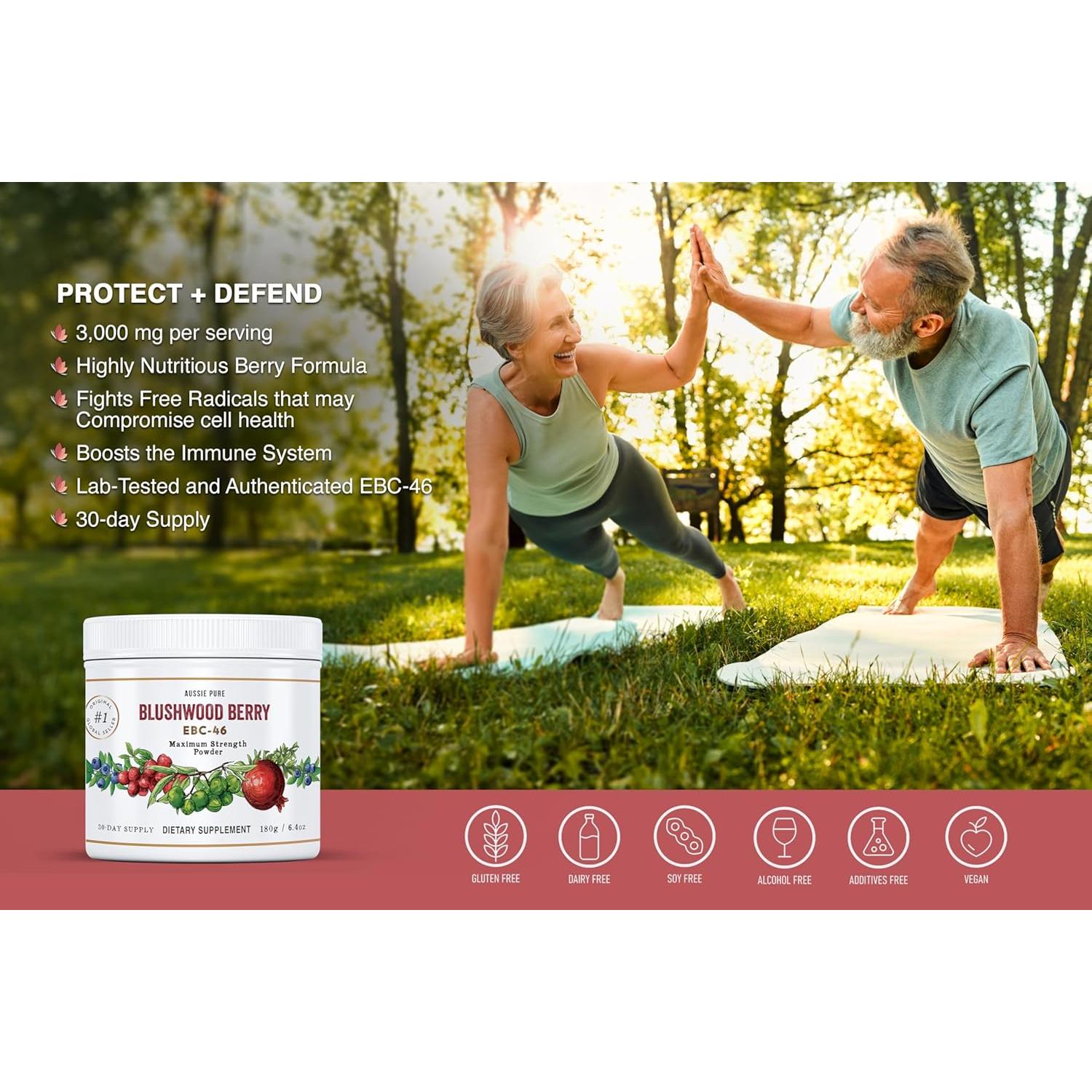 Polvo de Baya Blushwood EBC-46 Aussie Pure 180g - Inmunológico