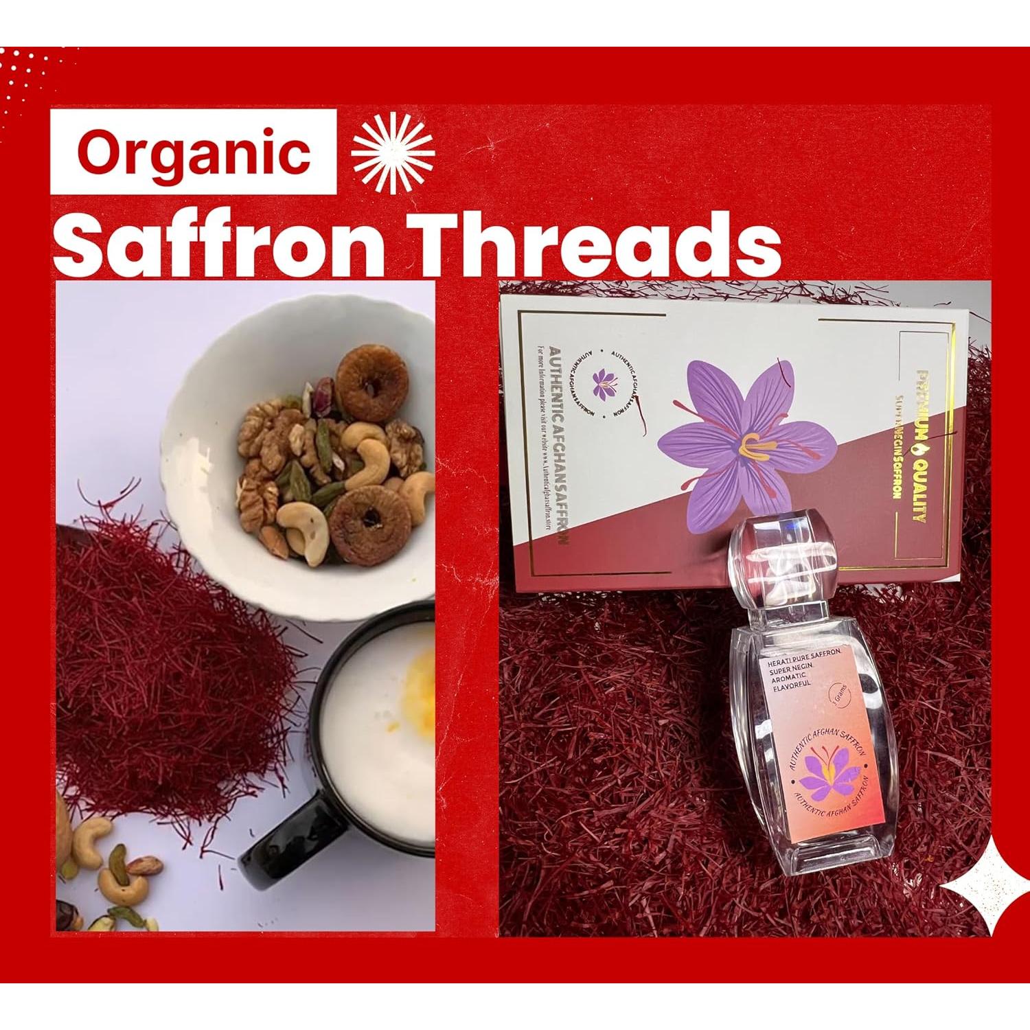 Hilos de Azafrán Afgano Premium 3g - Grado Culinario