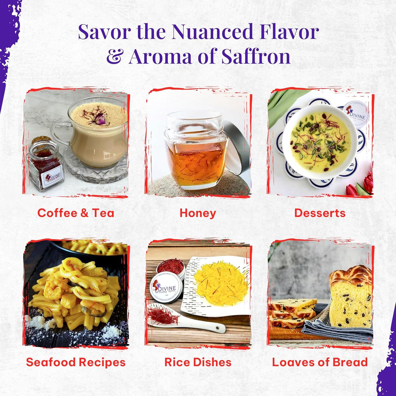 Azafrán Galardonado 2g Divine Saffron - Premium de Afganistán