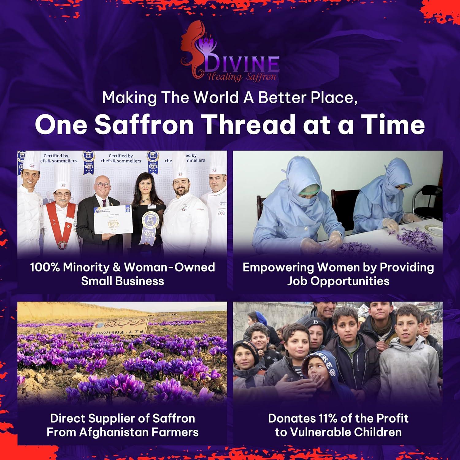 Azafrán Galardonado 2g Divine Saffron - Premium de Afganistán