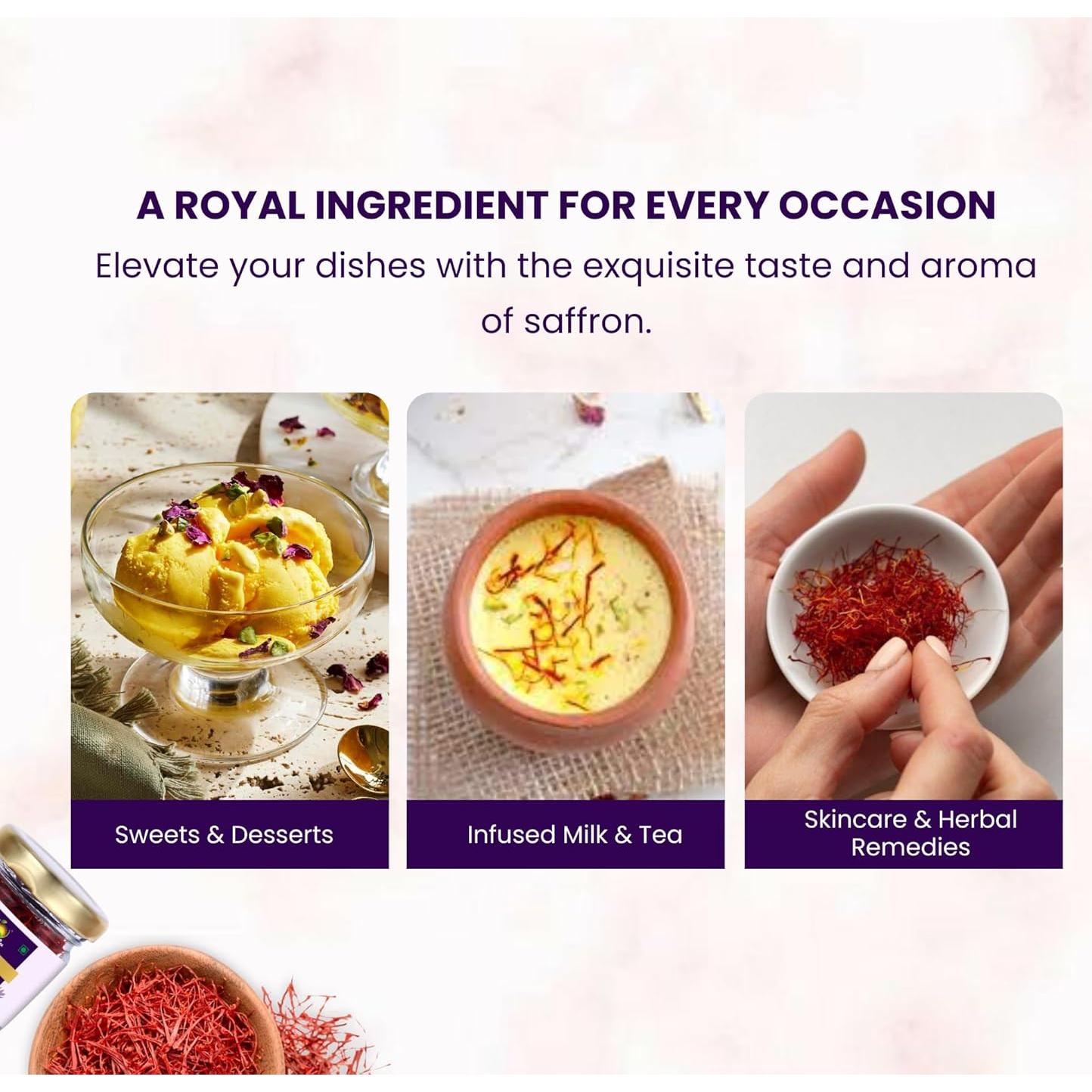 Hilos de Azafrán Kashmiri Dawn Lee 1g - Grado Premium Mongra