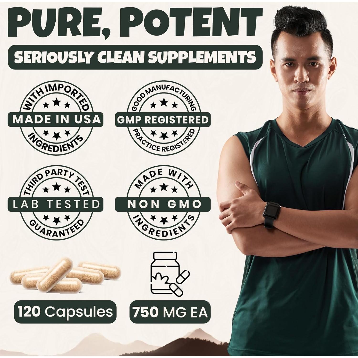 Suplemento de Hígado de Res Orgánico Ancient Diosa 3000mg - 120 Cápsulas