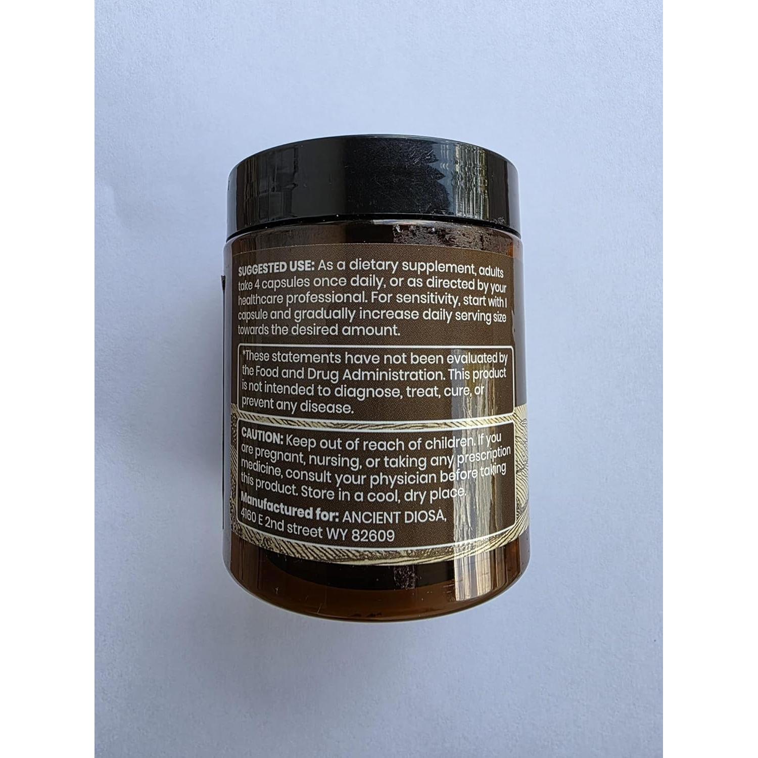 Suplemento de Hígado de Res Orgánico Ancient Diosa 3000mg - 120 Cápsulas