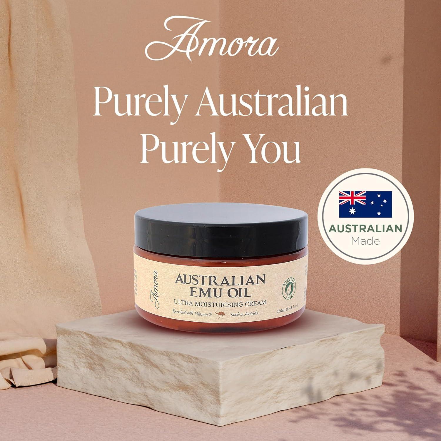 Crema Hidratante de Aceite de Emú Amora Cosmetics 250 g