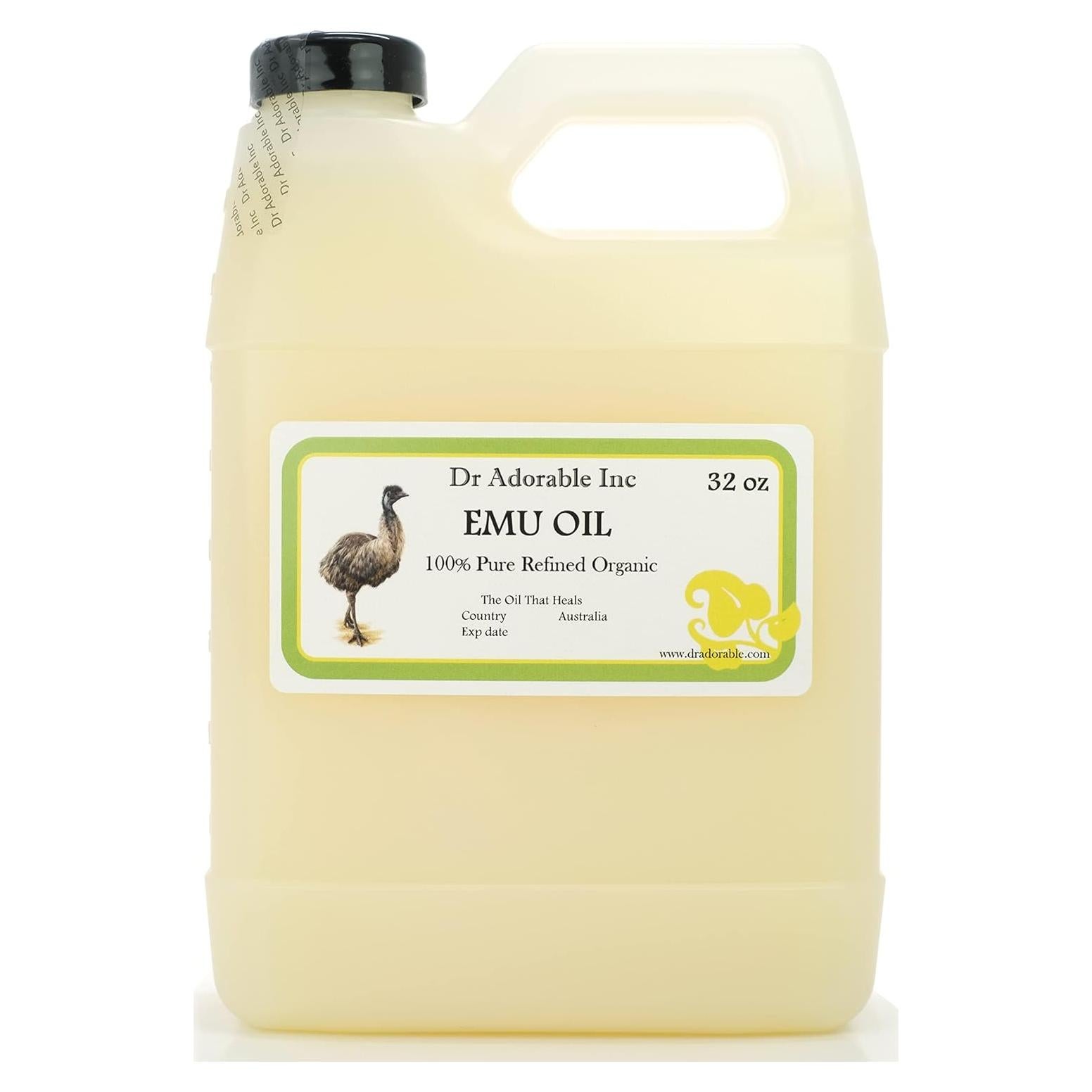 Aceite de Emú Orgánico Dr Adorable 907 g - Hidratación y Rejuvenecimiento