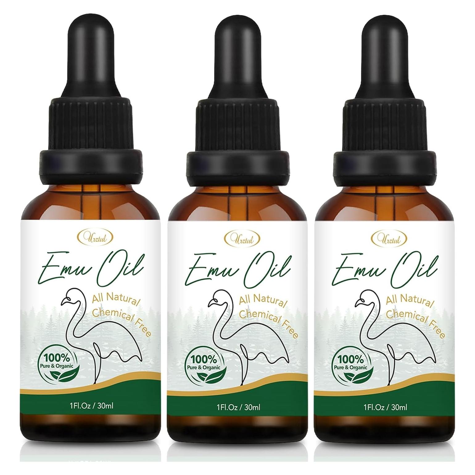 Aceite de Emú 100% Natural URZTUL 30 ml x 3 Hidratante