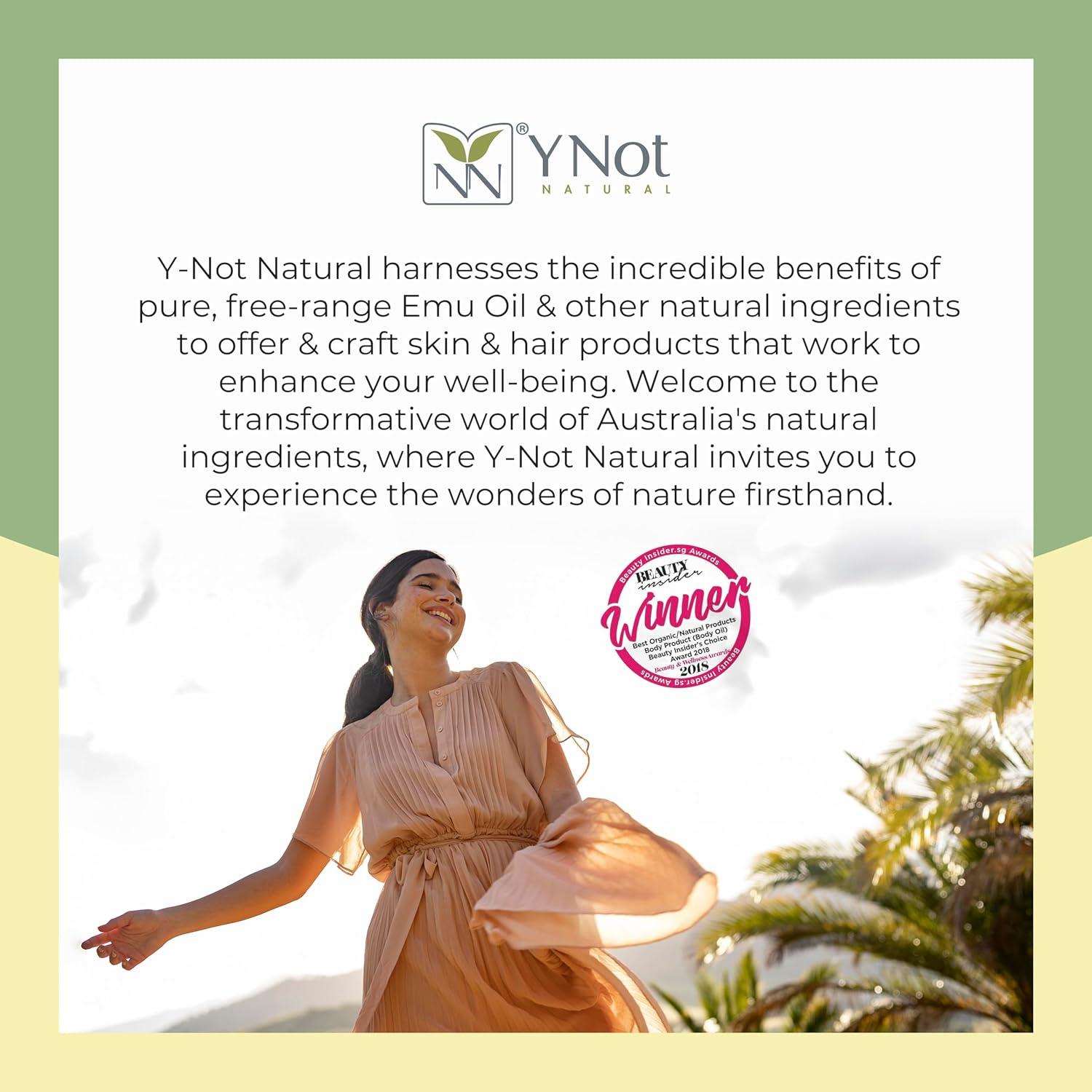 Aceite de Emú Puro Orgánico Y-Not Natural 200ml - Hidratante Multifuncional