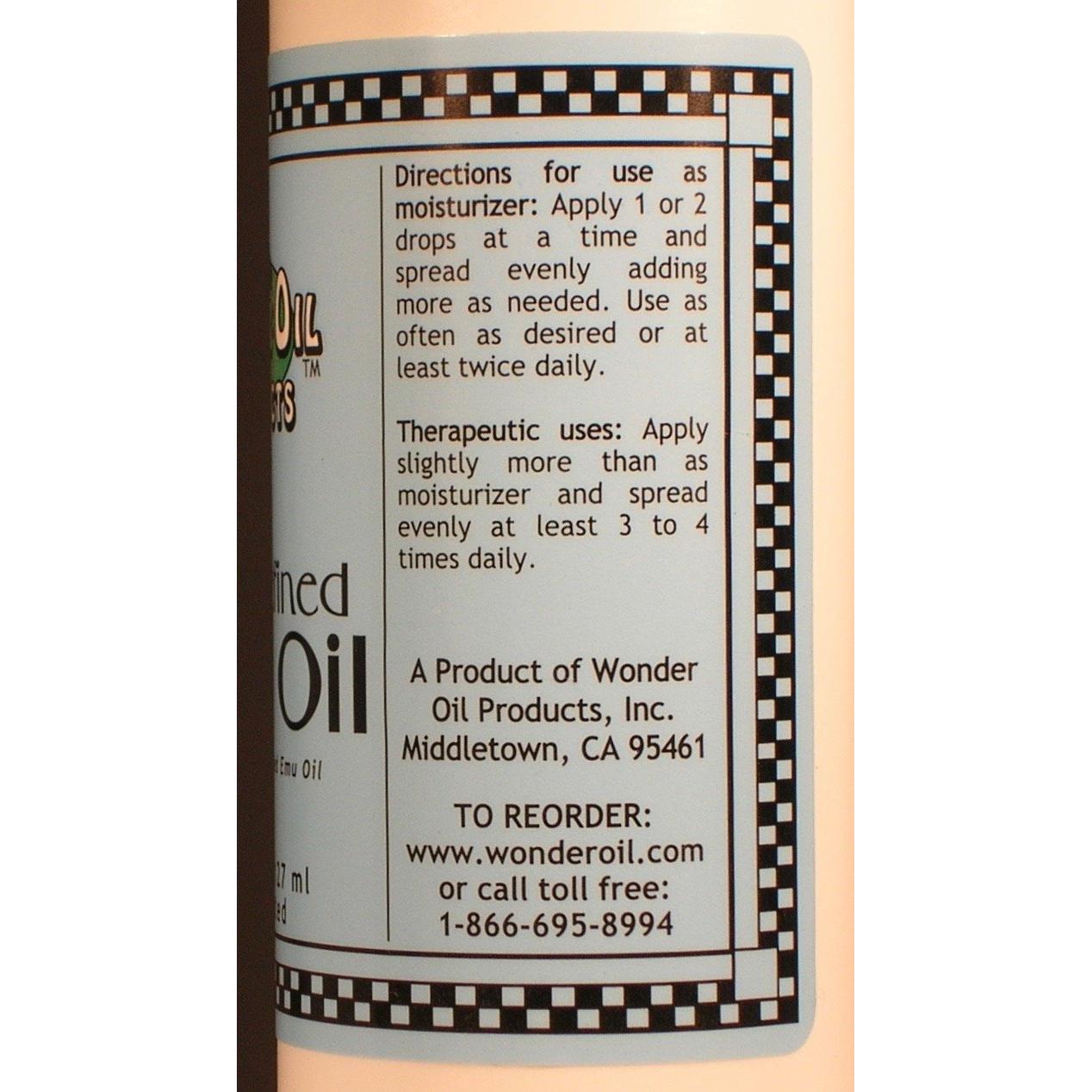 Aceite de Emú Puro 100% Wonder Oil 127 ml Triple Refinado