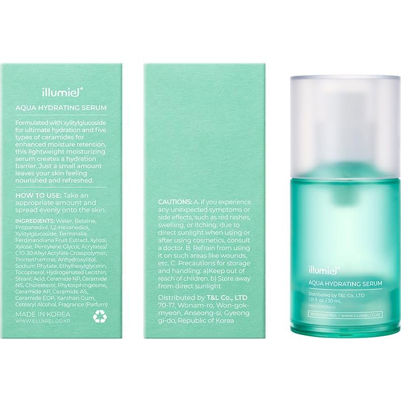 Sérum Hidratante Aqua Illumiel 30 ml - Vegano y Coreano