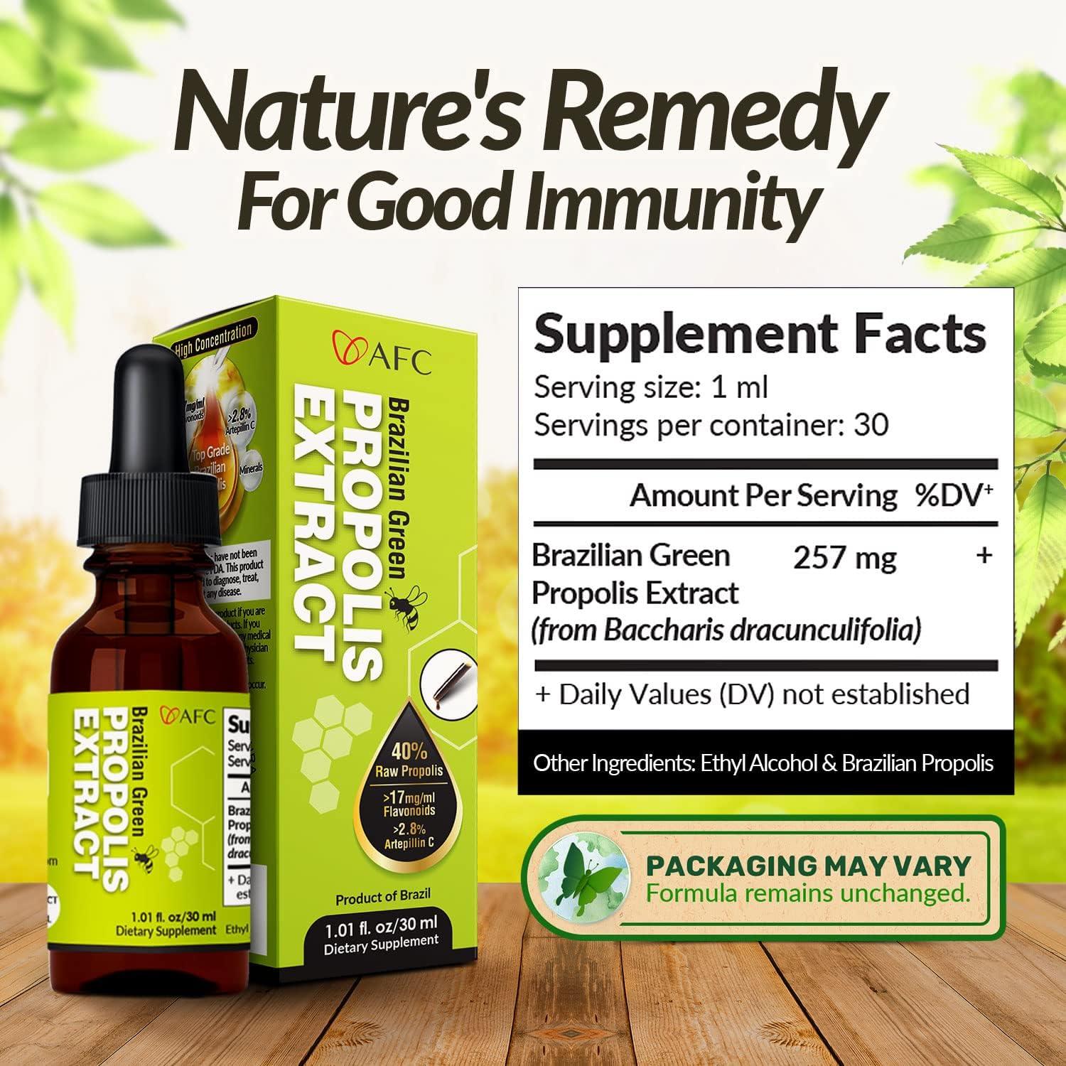 Extracto de Propóleos Verdes Brasileños AFC 30ml - Antioxidante