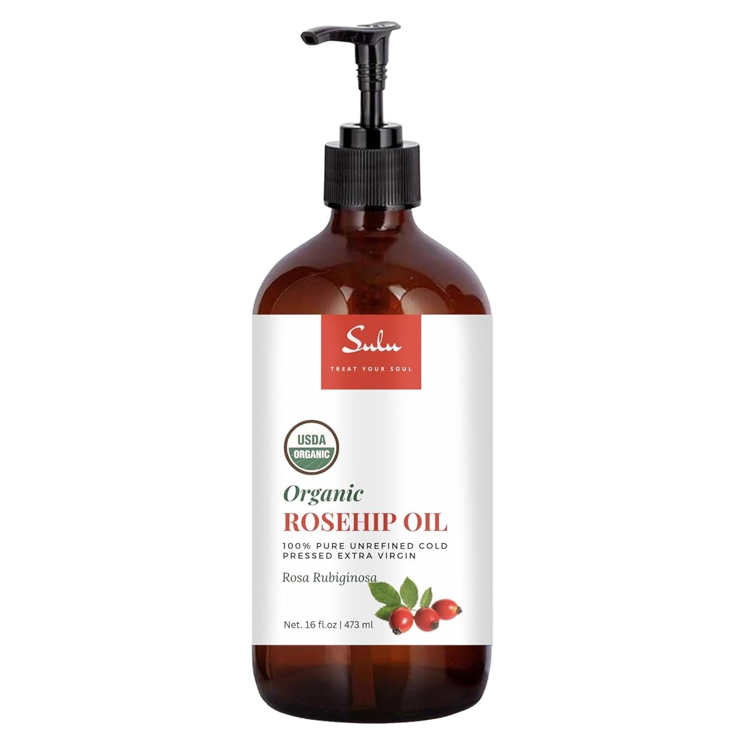 Aceite de Rosa Mosqueta 450ml SULU ORGANICS Orgánico Sin Refinar