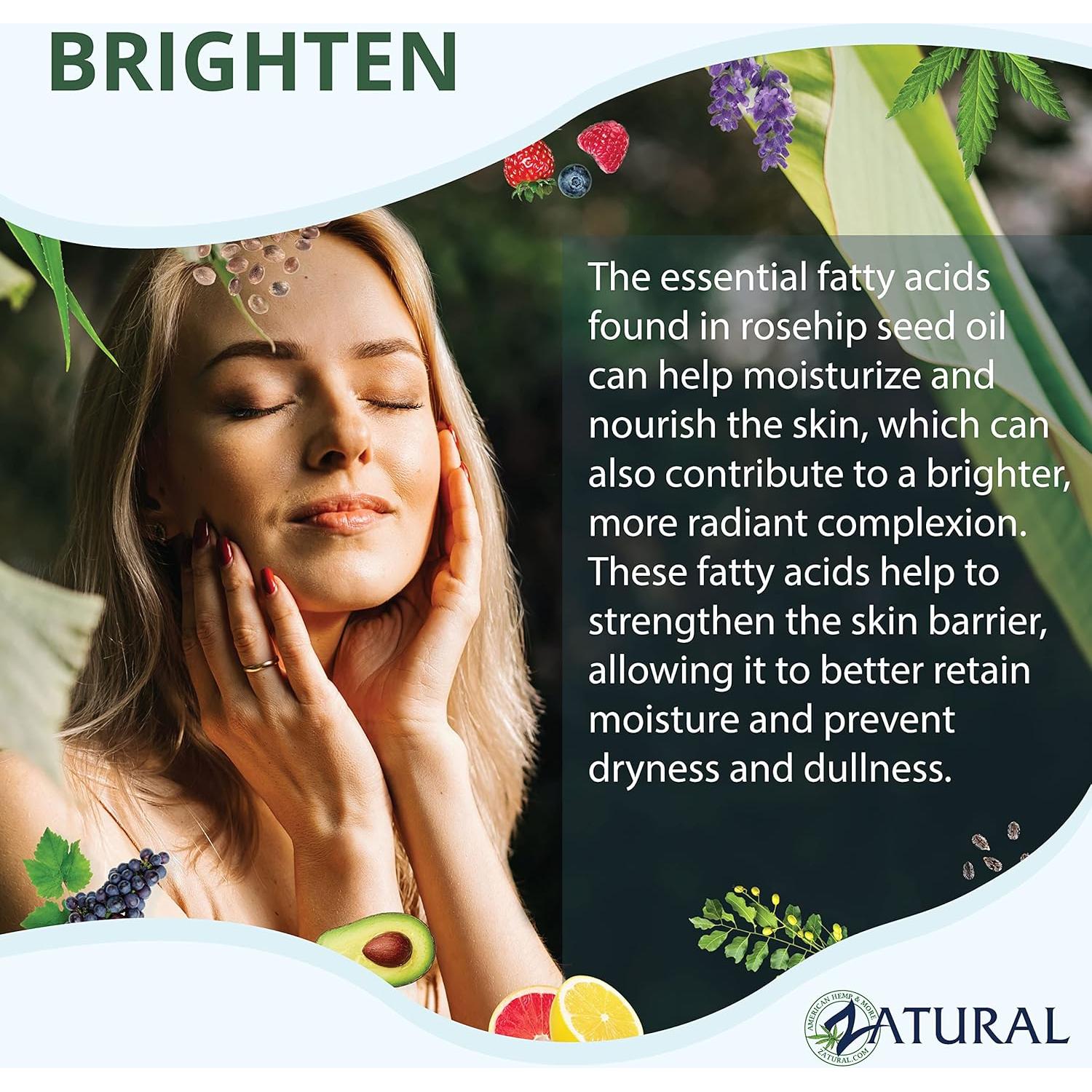 Aceite de Rosa Mosqueta Orgánico Zatural 473 ml - Cuidado Piel y Cabello