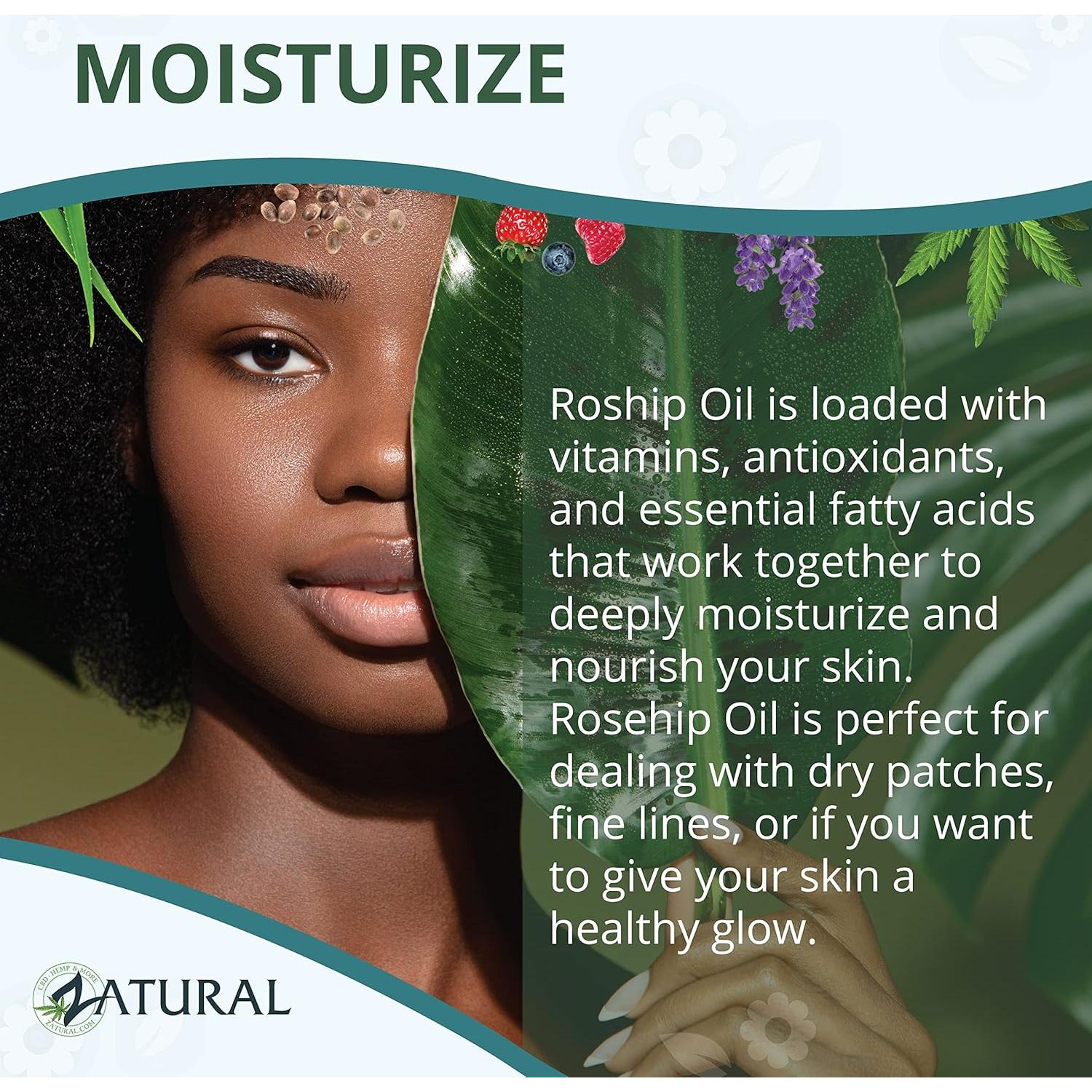 Aceite de Rosa Mosqueta Orgánico Zatural 473 ml - Cuidado Piel y Cabello