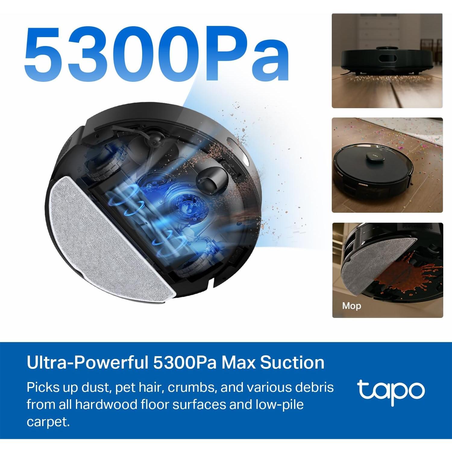 Robot Aspirador Tapo RV30 Max Plus con Autovaciado 5300Pa