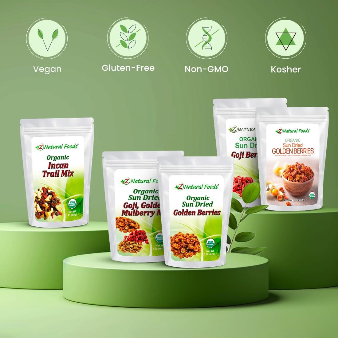 Bayas Doradas Orgánicas Secas Z Natural Foods 0.45 kg