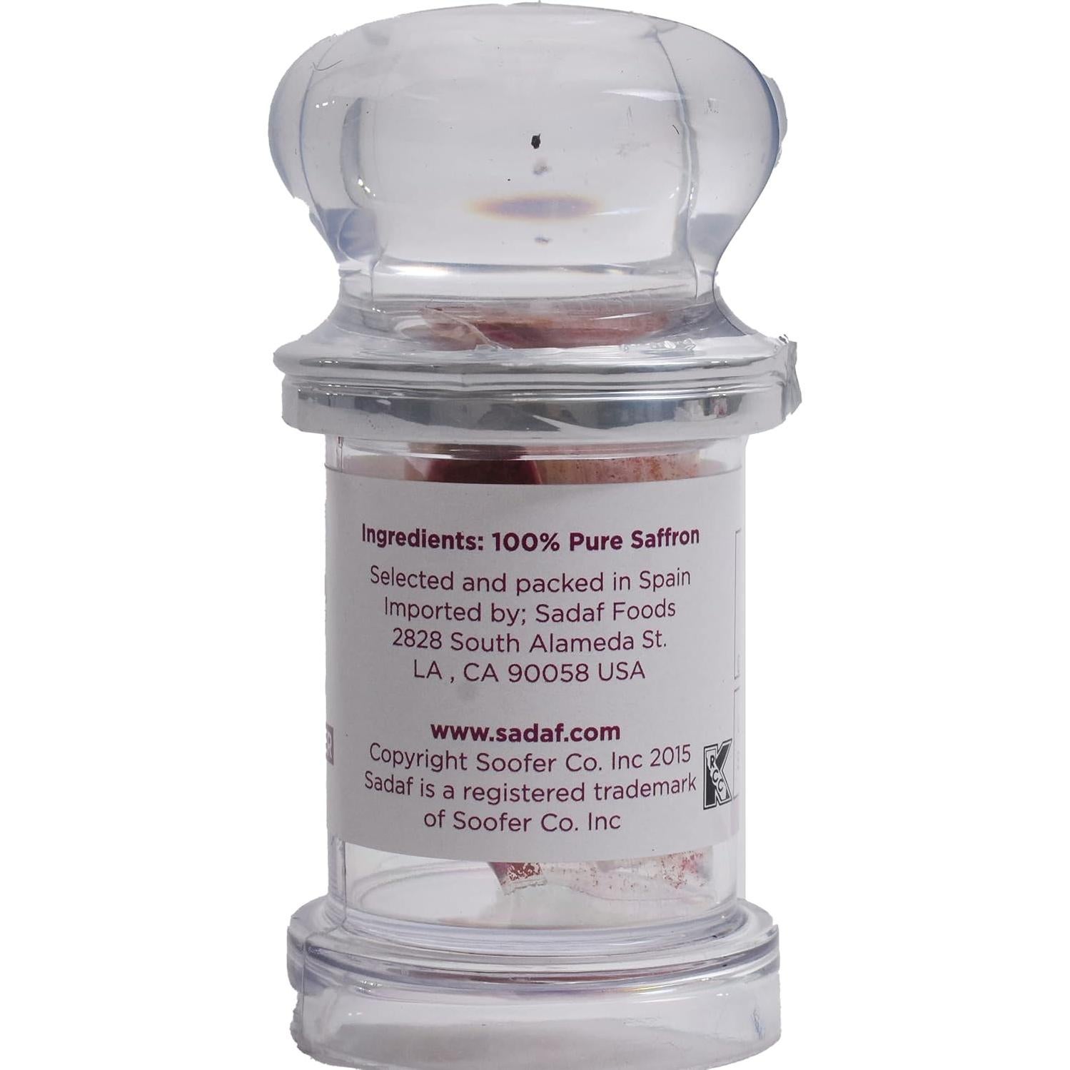 Polvo de Azafrán Puro Sadaf 4 g - Especia Premium Kosher