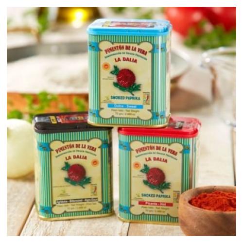 Trío de Pimentón Ahumado La Dalia - Dulce, Agridulce, Picante