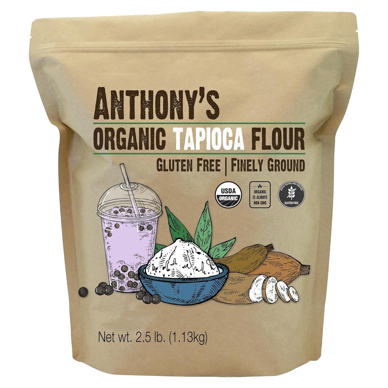 Harina de Tapioca Orgánica Anthony's 1.13 kg Sin Gluten