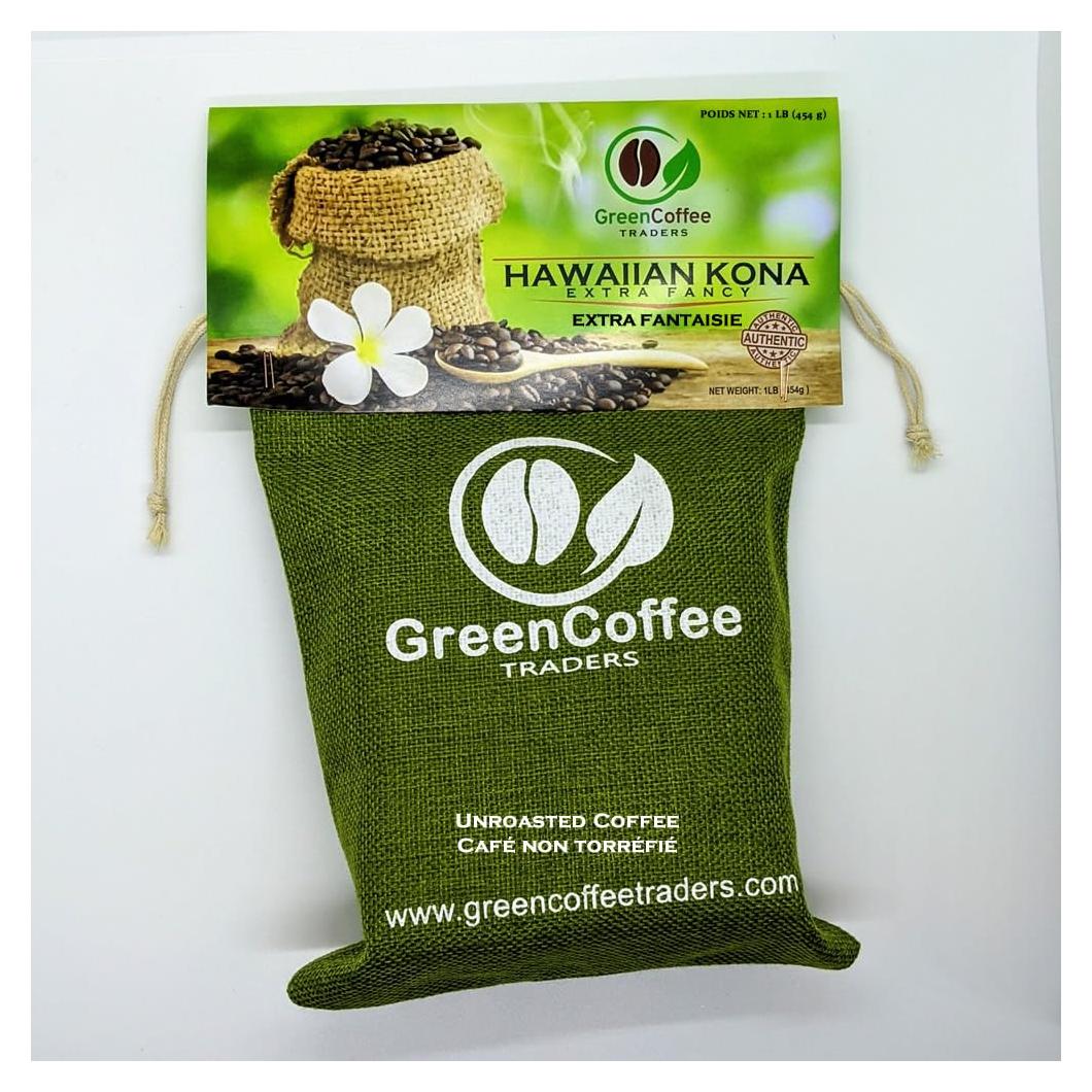 Café Verde Sin Tostar 100% Hawaiian Kona Extra Fancy 0.45kg