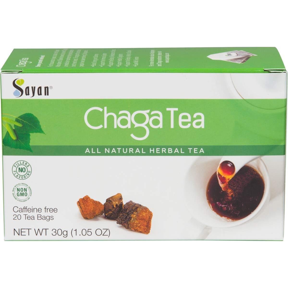 Té y Extracto de Chaga Sayan 2 Oz - Antioxidante Orgánico