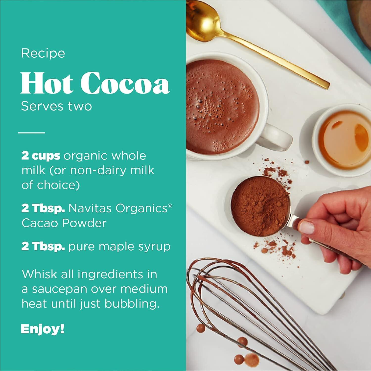 Cacao en Polvo Orgánico Navitas 908 g - Comercio Justo, Sin Gluten