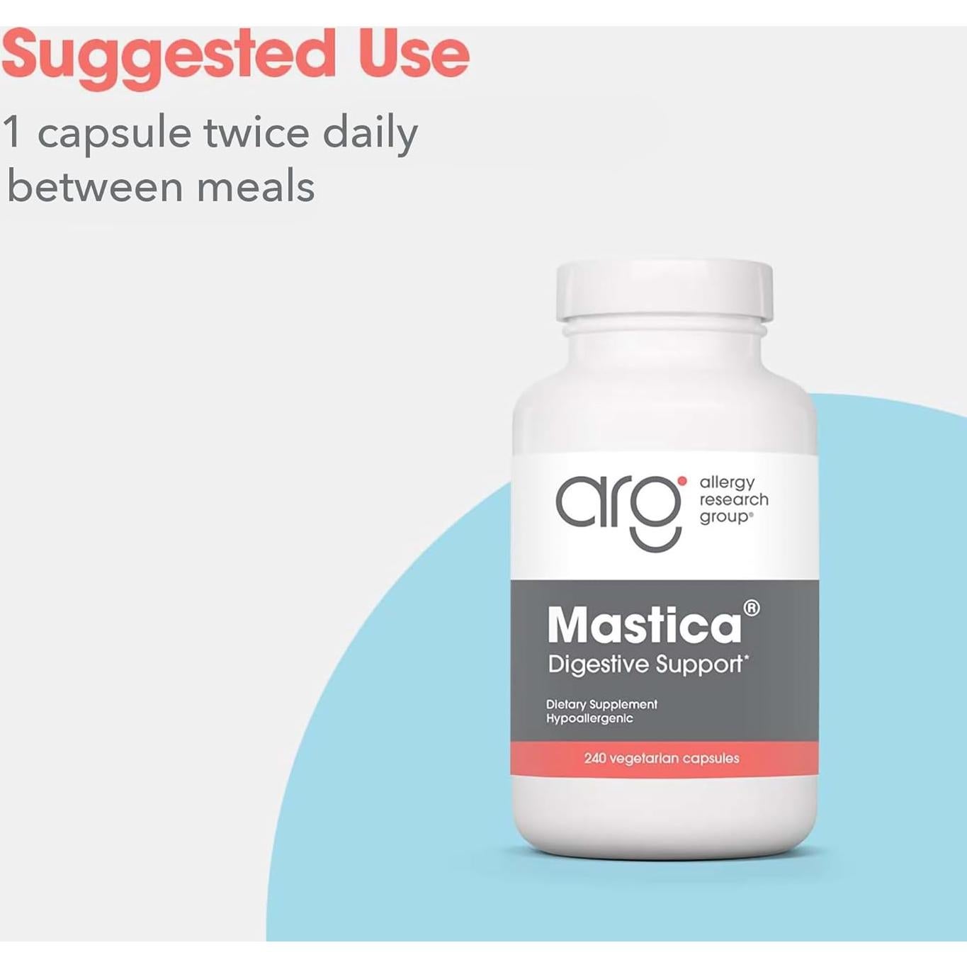 Cápsulas de Goma Mástica Arg - Suplemento Digestivo 240 Unidades