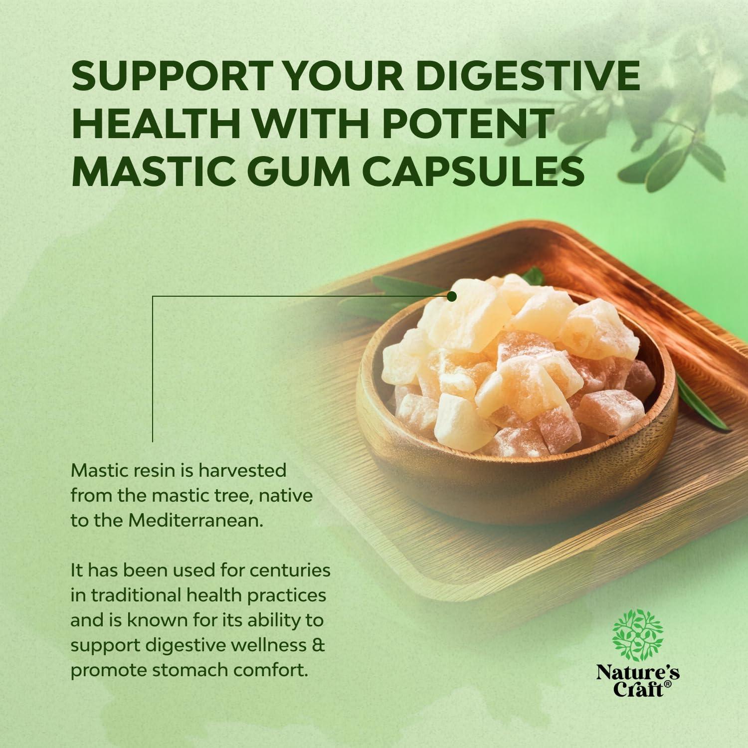 Cápsulas de Goma Mástica Nature's Craft 30 Porciones Veganas