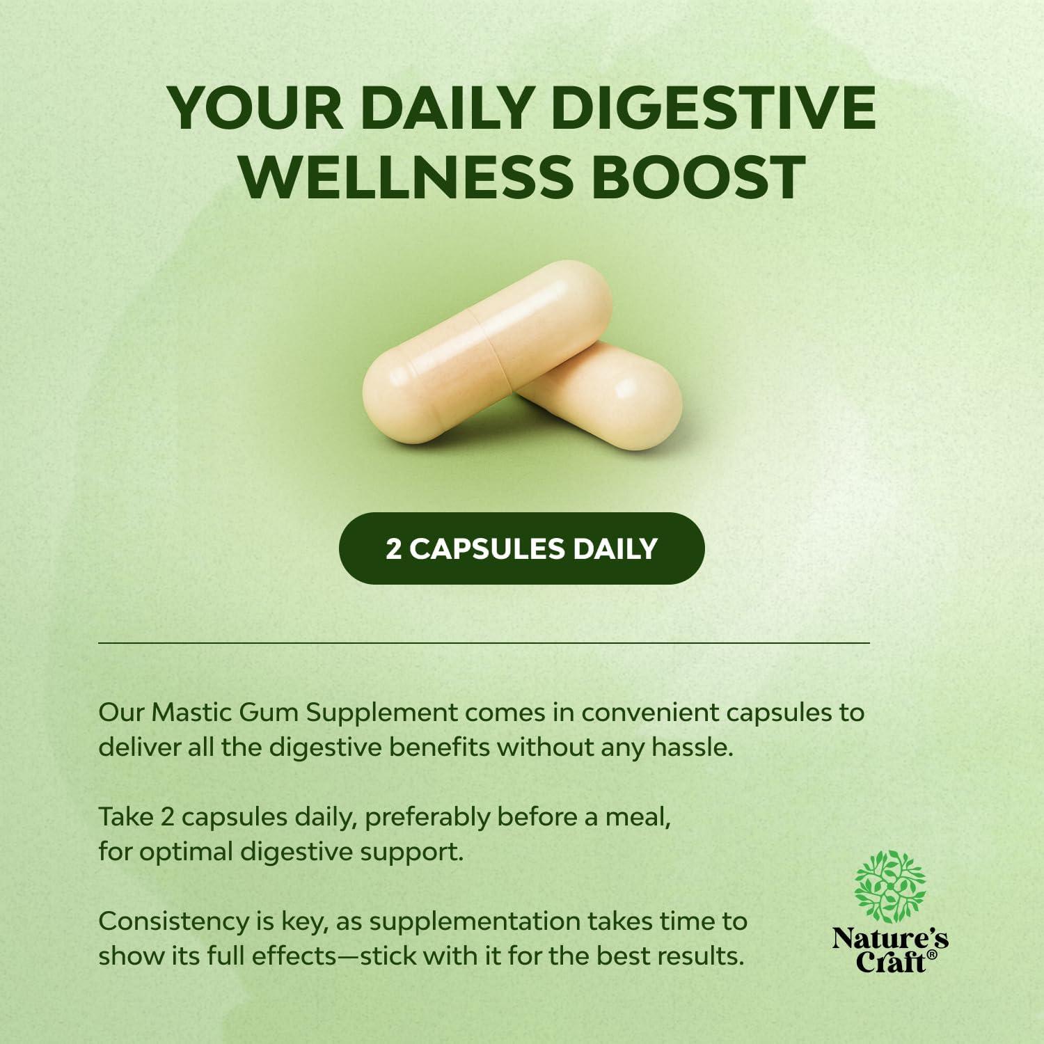 Cápsulas de Goma Mástica Nature's Craft 30 Porciones Veganas