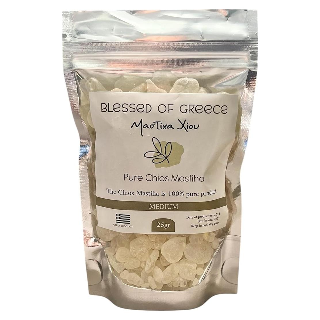 Mastiha de Chios 25g 100% Pura Goma de Lágrimas Natural