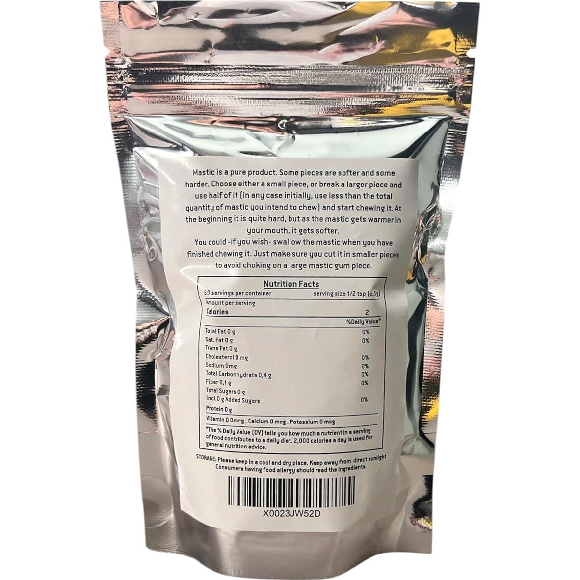 Mastiha de Chios 25g 100% Pura Goma de Lágrimas Natural