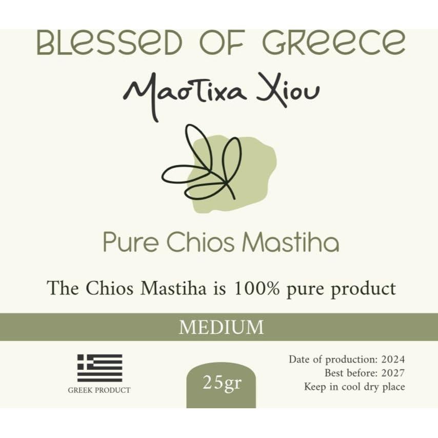 Mastiha de Chios 25g 100% Pura Goma de Lágrimas Natural