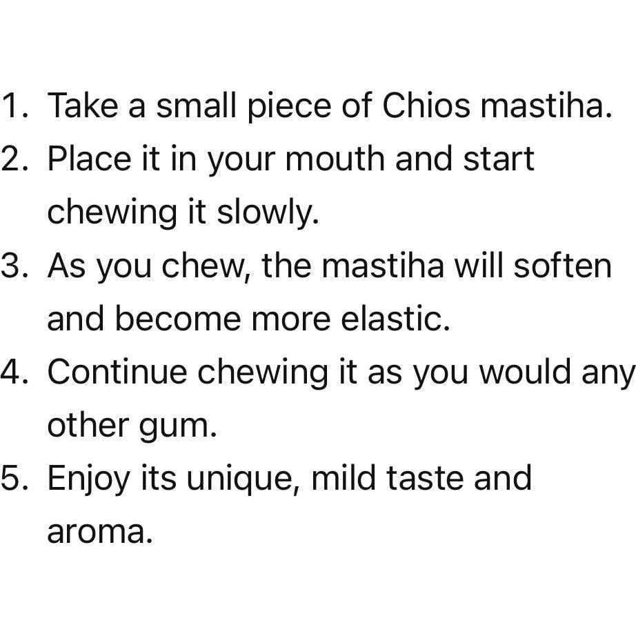 Mastiha de Chios 25g 100% Pura Goma de Lágrimas Natural